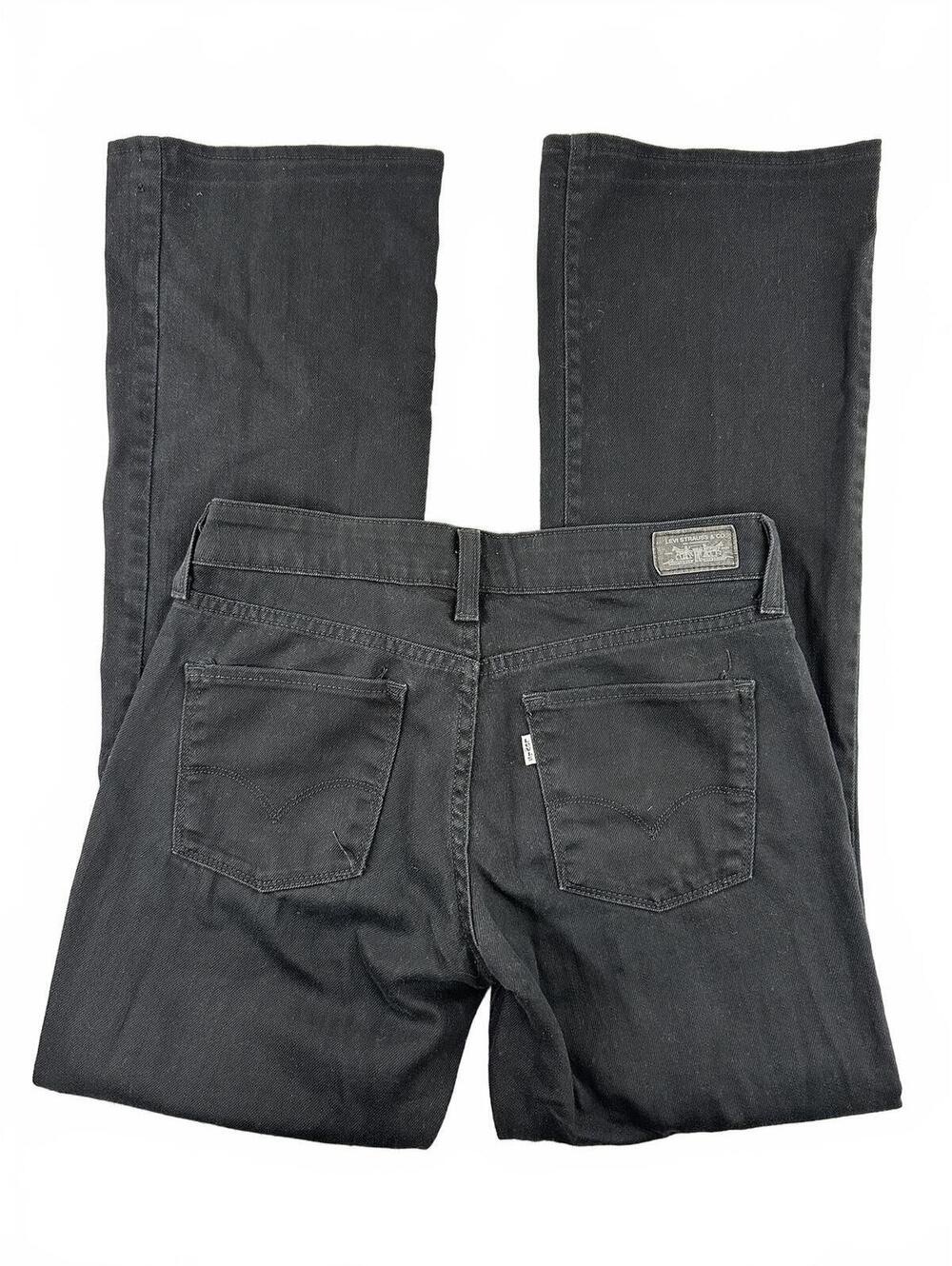 Levi's Mid Rise Bootcut Black Jeans 553